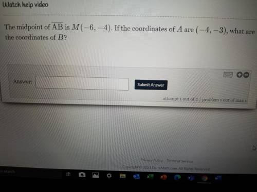 What are the coordinates of B