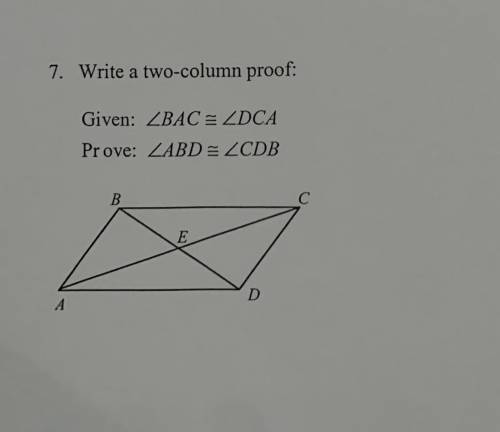 Geometry Two-Column Proof help needed w/ statements and reasonings.