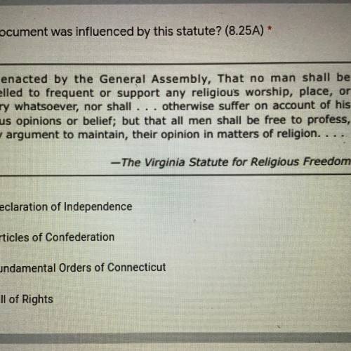 What document was influenced by this statute?