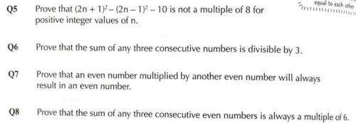 Please help me with these proof questions!