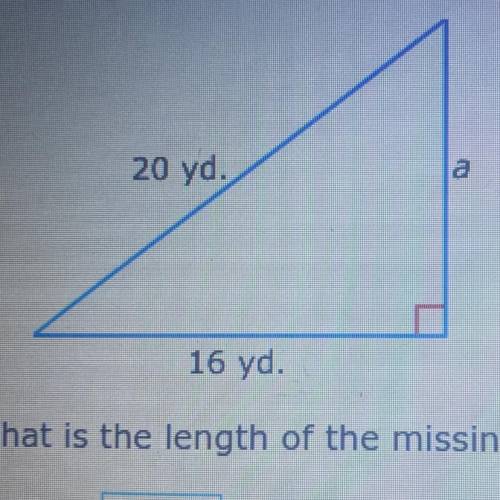 What is the missing length of a?