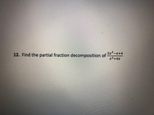 Find the partial fraction decomposition