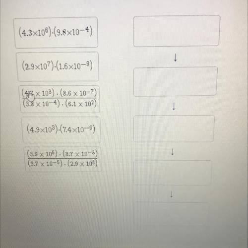 Drag each tle to the correct box

Arrange the solutions of the mathematical expressions from least