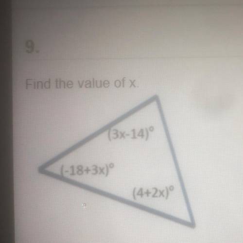 Find the value of x
A.27
B.18
C.19
D.26