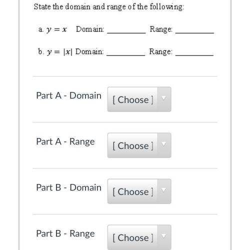 What is the domain and range