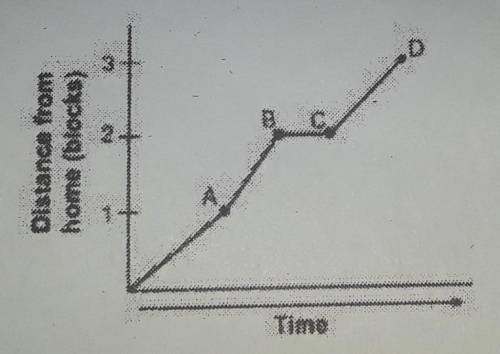 Explain what is happening at each segment on the graph?