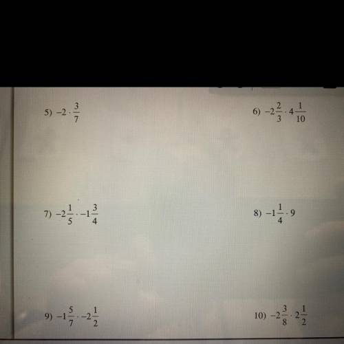 Please answer all of them and make them into fractions, don’t simplify please