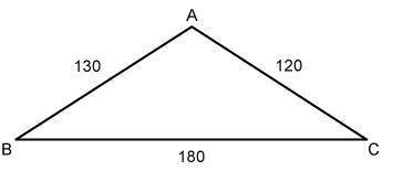 Which list orders the angles of triangle ABC from smallest to largest measure?

A. 
∠A, ∠C, ∠B
B.