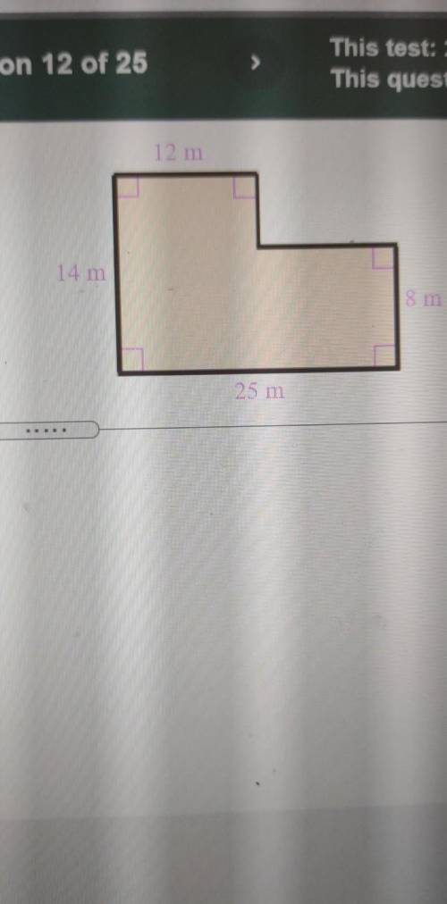 Find the perimeter and the area of the figure