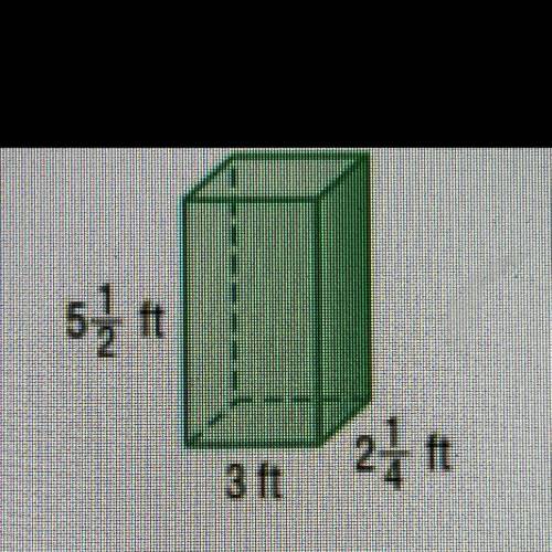 HELP ASAP PLEASE

Find the volume of the figure below. 
1. 3718 ft
2. 3018 ft
3. 1013 ft
4. 1034 f