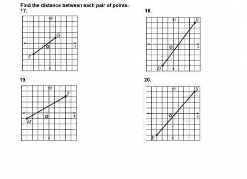Find the distance between each point