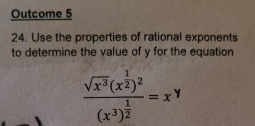 Please explain to me why the answer is not y=½ and why it's y=1
