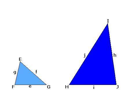 Triangle EFG is similar to HJI.

If e = 9.1 cm, f = 10.15 cm, g = 7 cm, and h = 18.2 cm, what is t
