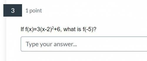 If f(x)=3(x-2)^2+6, what is f(-5)?