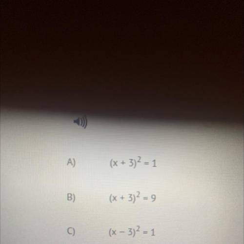 Start with x2 - 6x + 8 = 0 and complete the square, what is the equivalent equation?