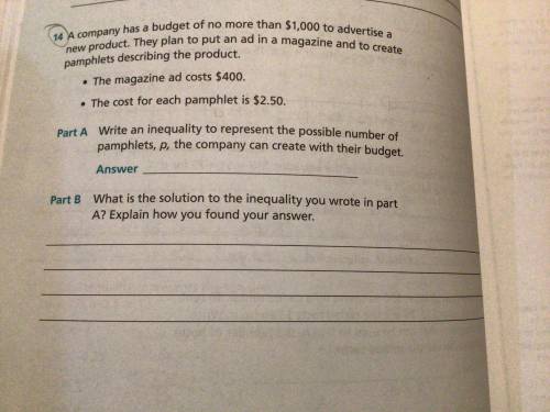 Someone help me on this question #14

It’s about Equations and inequalities 
7th grade mathematics
