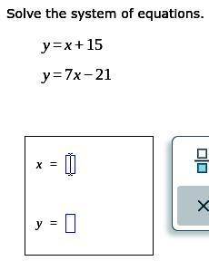 Solve this system of equations.