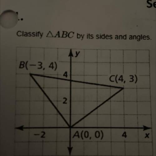 Please help me classify this triangle.