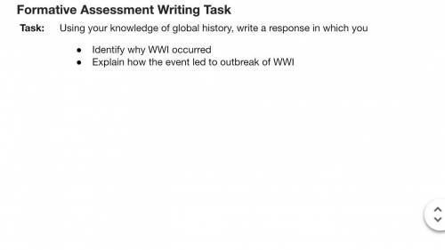 Formative Assessment Writing Task

Task:
Using your knowledge of global history, write a response