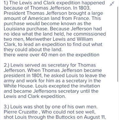Can someone give me some facts about Lewis Clark?

ex: he's skilled at making maps, he owns slaves,