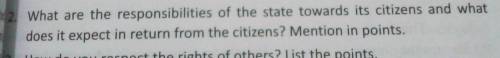 What are the responsibilities of the state towards its citizens and what does it expect in return f