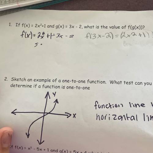 If f(x) = 2x^2 +1 and g(x) = 3x-2 what is the value of f(g(x))