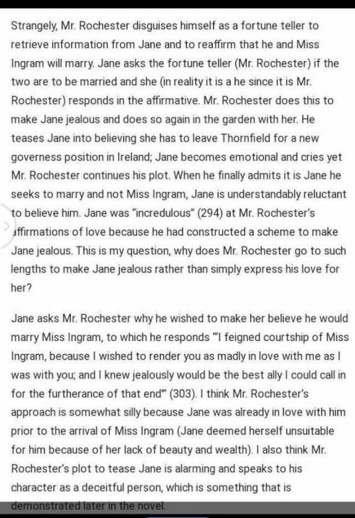 50 POINTS

Write a diary entry as Jane in the midst of Rochester's flirtation with Blanche Ingram
S