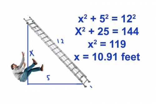 I WILL GIVE 30 POINTS TO THOSE WHO ANSWER THIS QUESTION RIGHT. A 12-foot ladder is placed against a