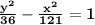 \huge{\bold{ \frac{ {y}^{2} }{36} -  \frac{ {x}^{2} }{121}  = 1 }}