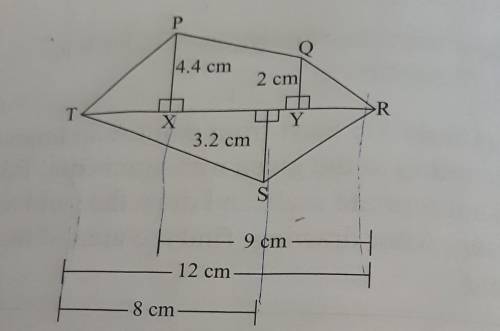 Find area of the triangle QYR