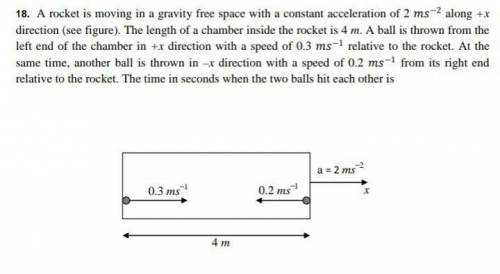Hey there!

A rocket is moving in a gravity free space with a constant acceleration of 2 −2 along