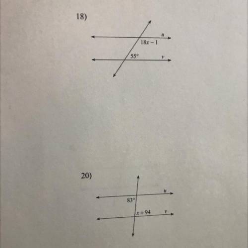 Find the value of x that makes u and v parallel. Please help me!!