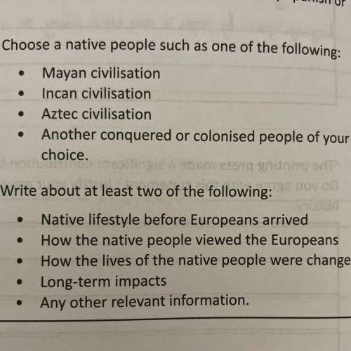 write an account of the impact of conquest and colonization on the native people of a land conquere