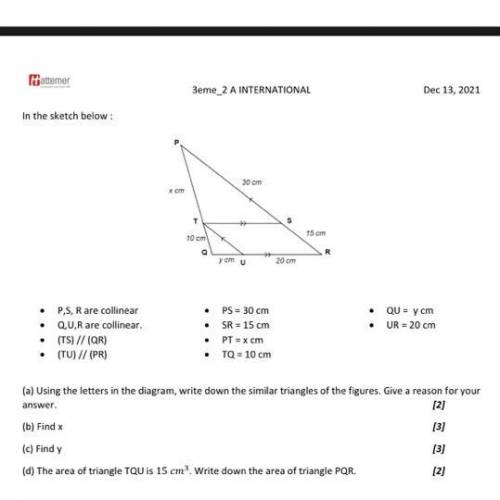 Hello, pls help little thales triangle exercise.