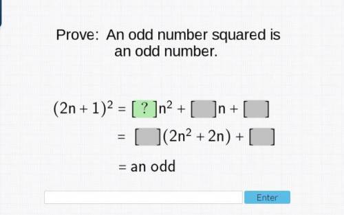 Prove: an odd number squared is an odd number