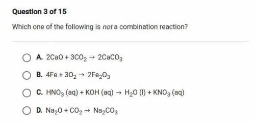 Which one of the following is not a combination reaction?