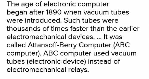 Compare and discuss between electromechanical and electronic era of computer