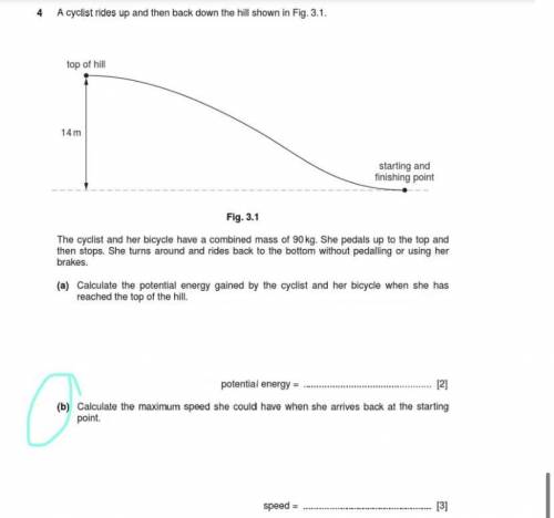 I need help in this physics question part B, thank you.