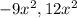 -9x^{2},12x^{2}