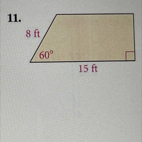 Find the are of the trapezoid