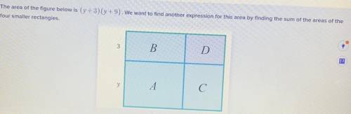 What is the area of rectangle A?
Area of A=