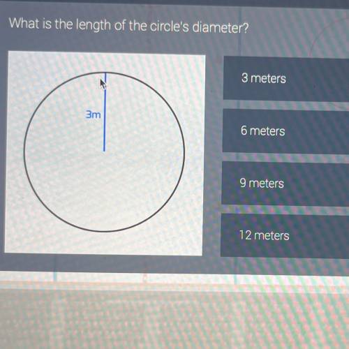 What is the length of the circles diameter?