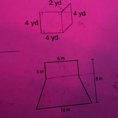 Find area of each figure separately pls. they’re separate questions