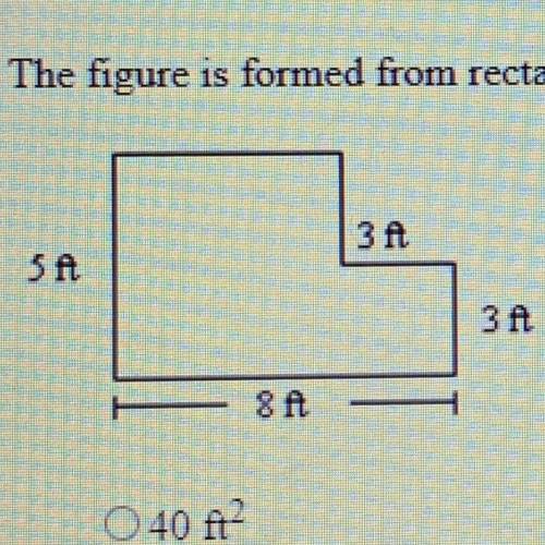 Esessment

24. The figure is formed from rectangles. Find the total area. The diagram is not to sc