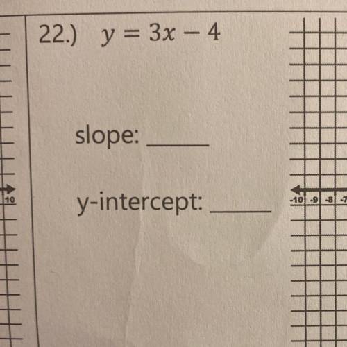 Find the x and y intercept.