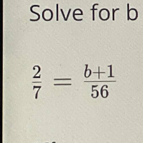 Solve for B in the proportion below