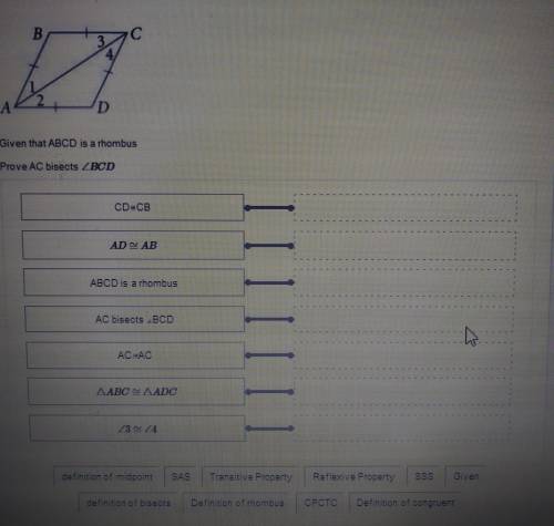 Given that abcd is a rhombus prove ac bisects BCD 80 points please answer