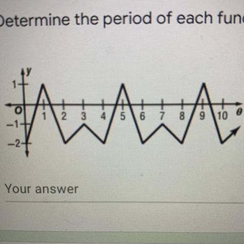 Determine the period of each function. 
Show Work plzzz