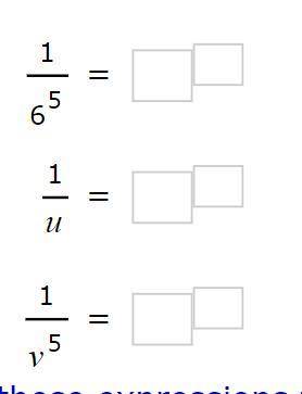 Rewrite these expressions without fractions