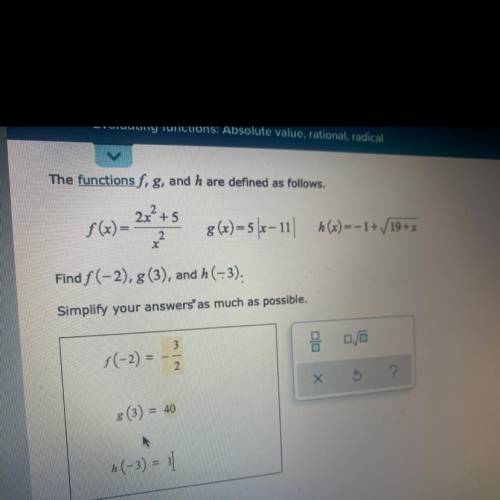 Absolute value rational , radical 
Is this correct!?